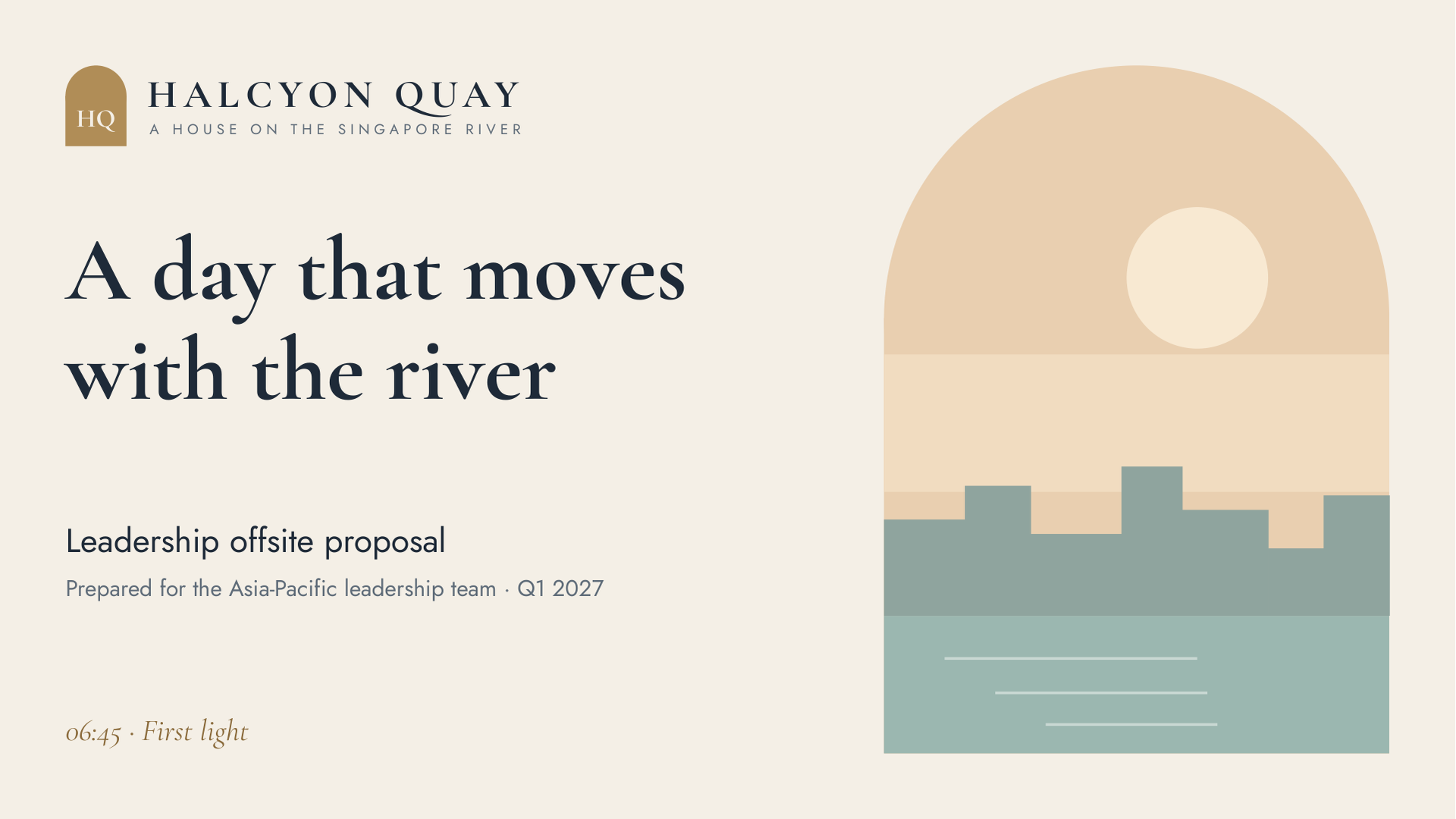 Halcyon Quay presentation cover