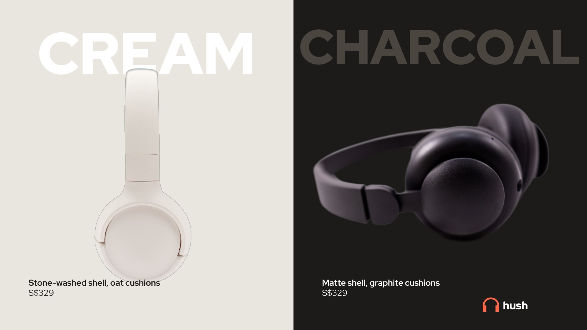 Hush Audio — Slide 05 / Two colours