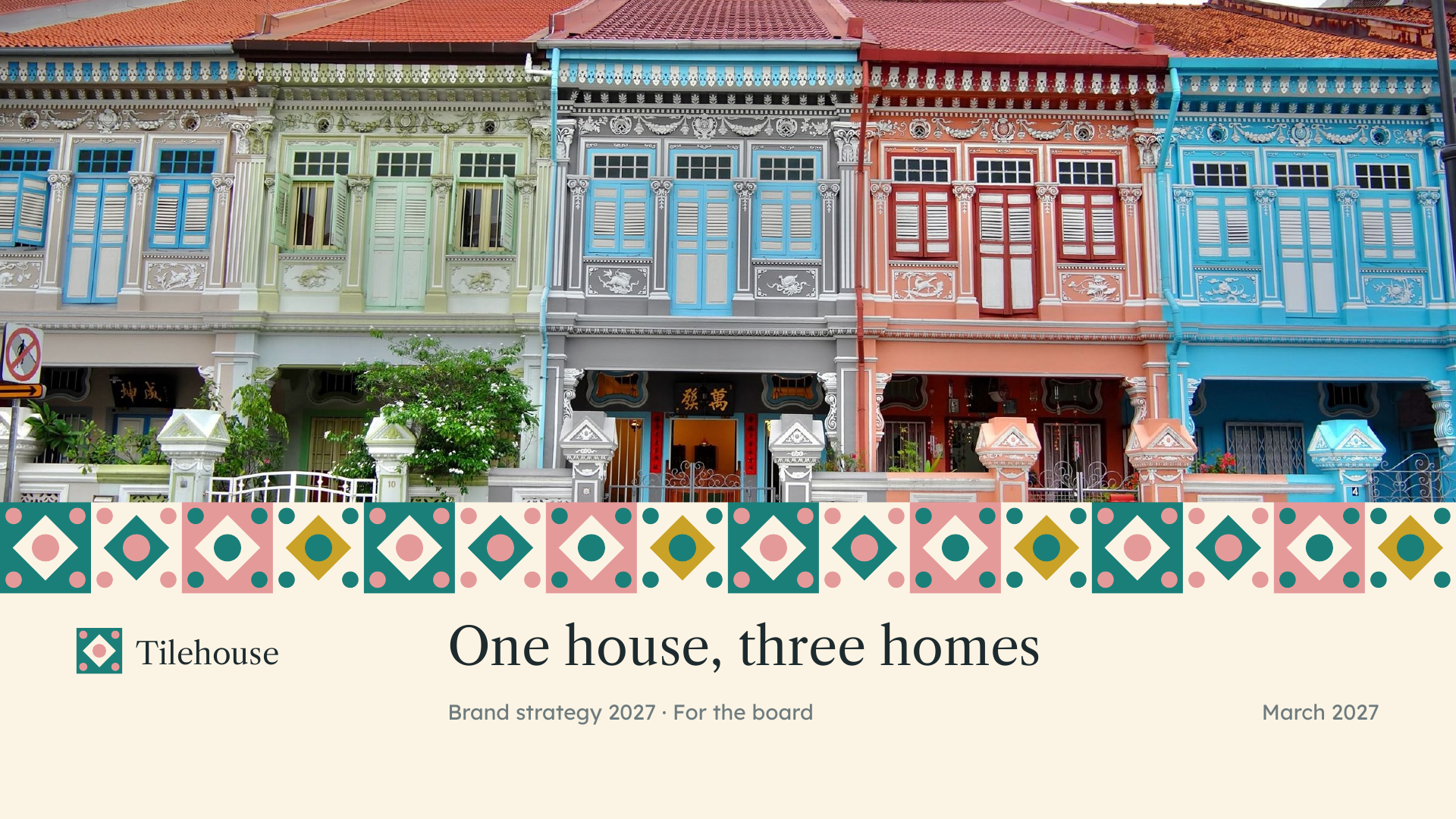 Tilehouse Hotels featured presentation slide